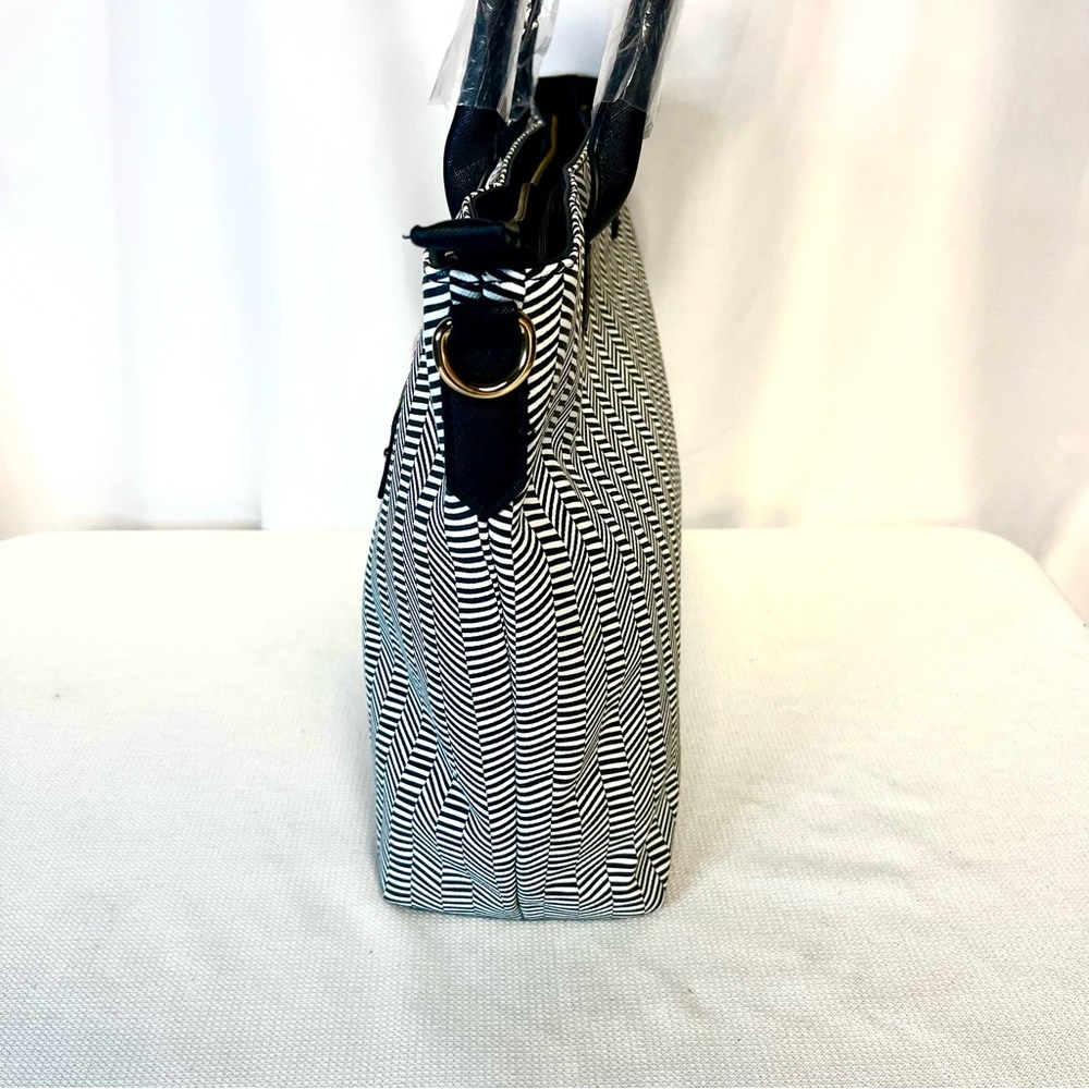 HOST PICK Trina Turk Double-Handle Chevron Tote with Detachable Shoulder Strap - Picture 7 of 15